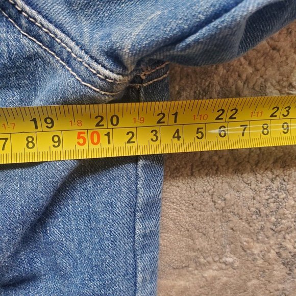 Jordan Craig Legacy Edition Men Large Denim Jean Jacket Blue Distressed - Picture 7 of 8